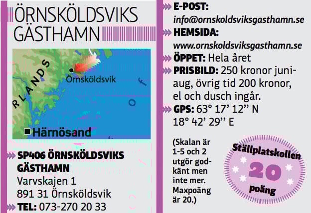 Ö-viks gästhamn – en 20-poängare!