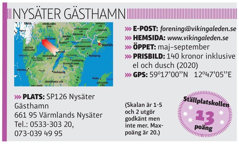 Nysäter Camping: Campa i västerled