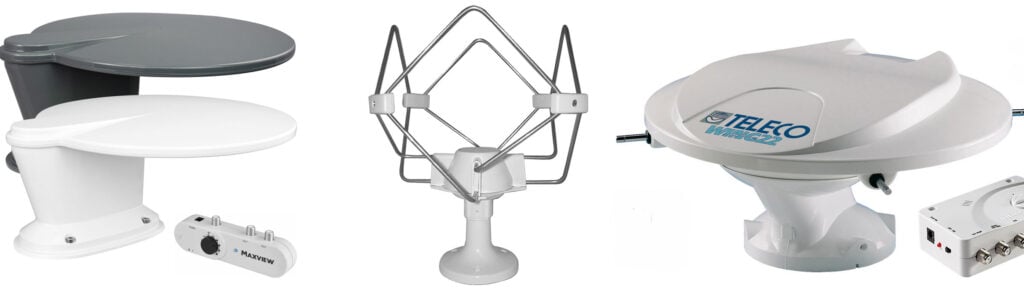 Antenner: Omnimax Gazelle Pro, Omnimax Pro Aktiv, Teleco Wing 22