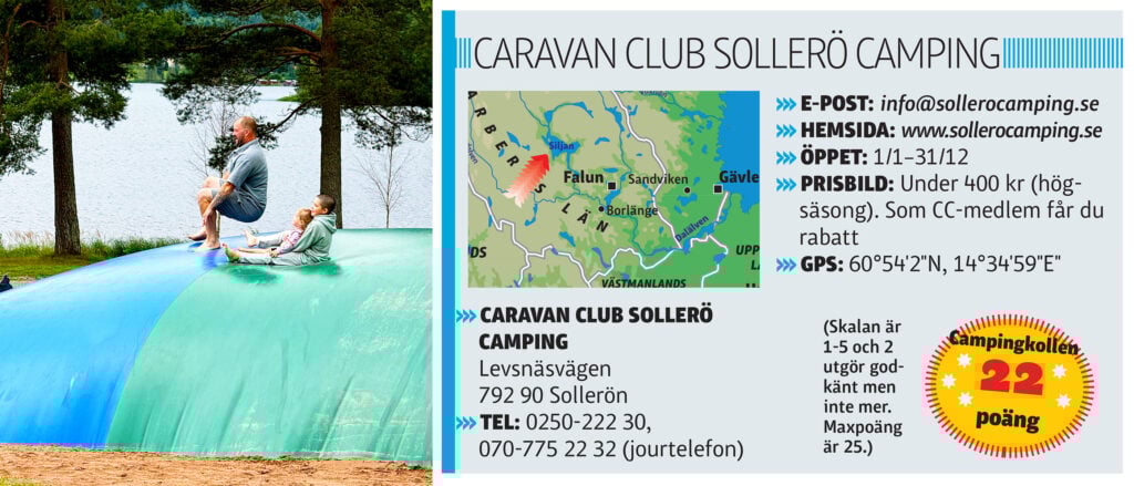 Sollerö Camping, faktaruta
