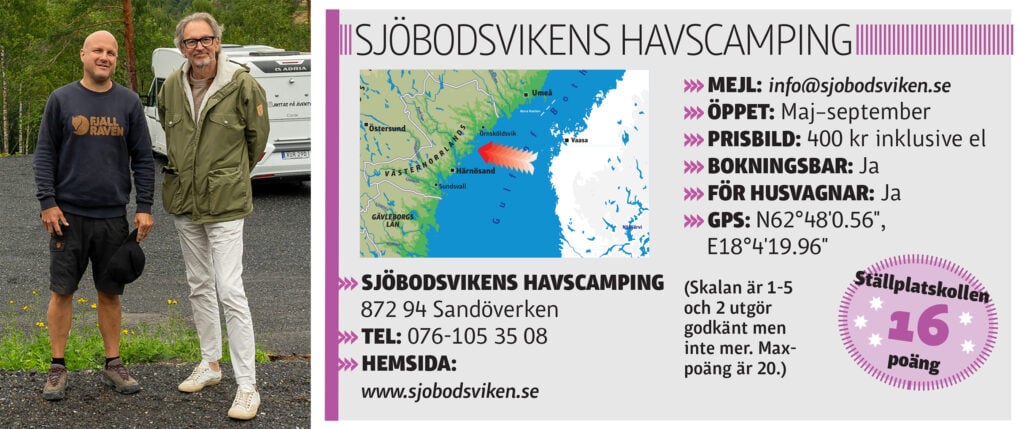 Sjöbodsvikens havscamping; Fredric Wedin och Tomas Ledin