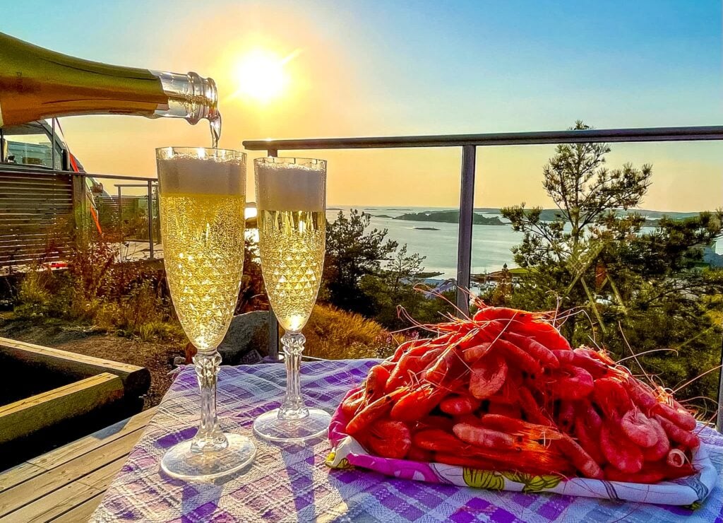 Strömstad camping, räkor