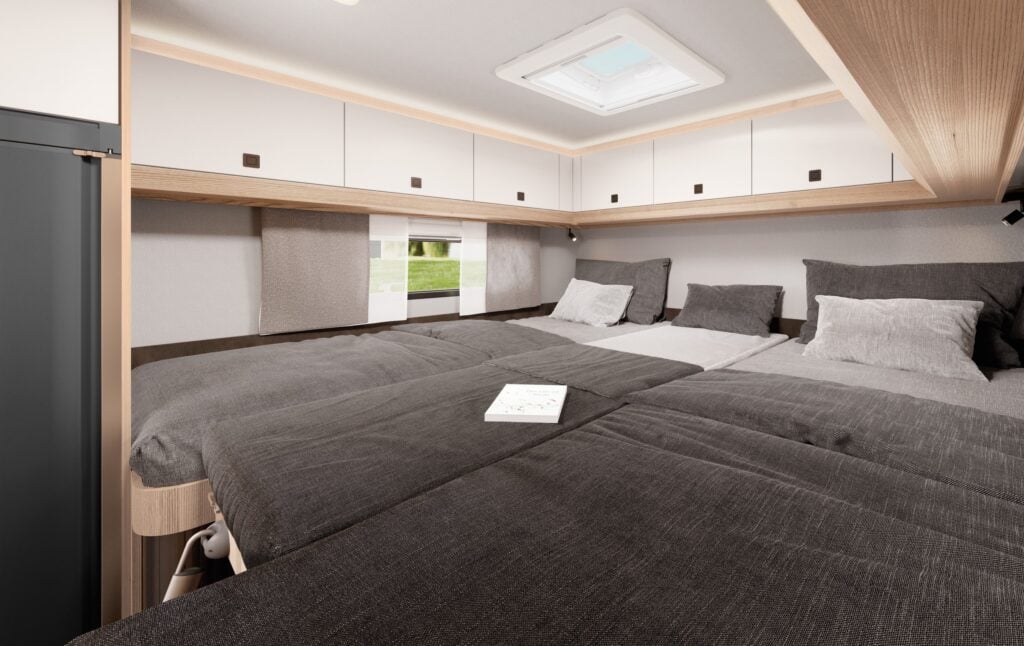 Hobby OnTour C 680 GE, bäddbreddning