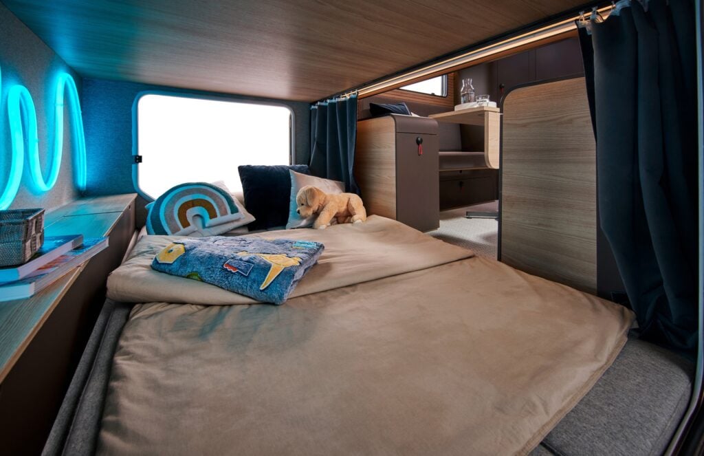 Bürstner Talis, barnens "grotta"