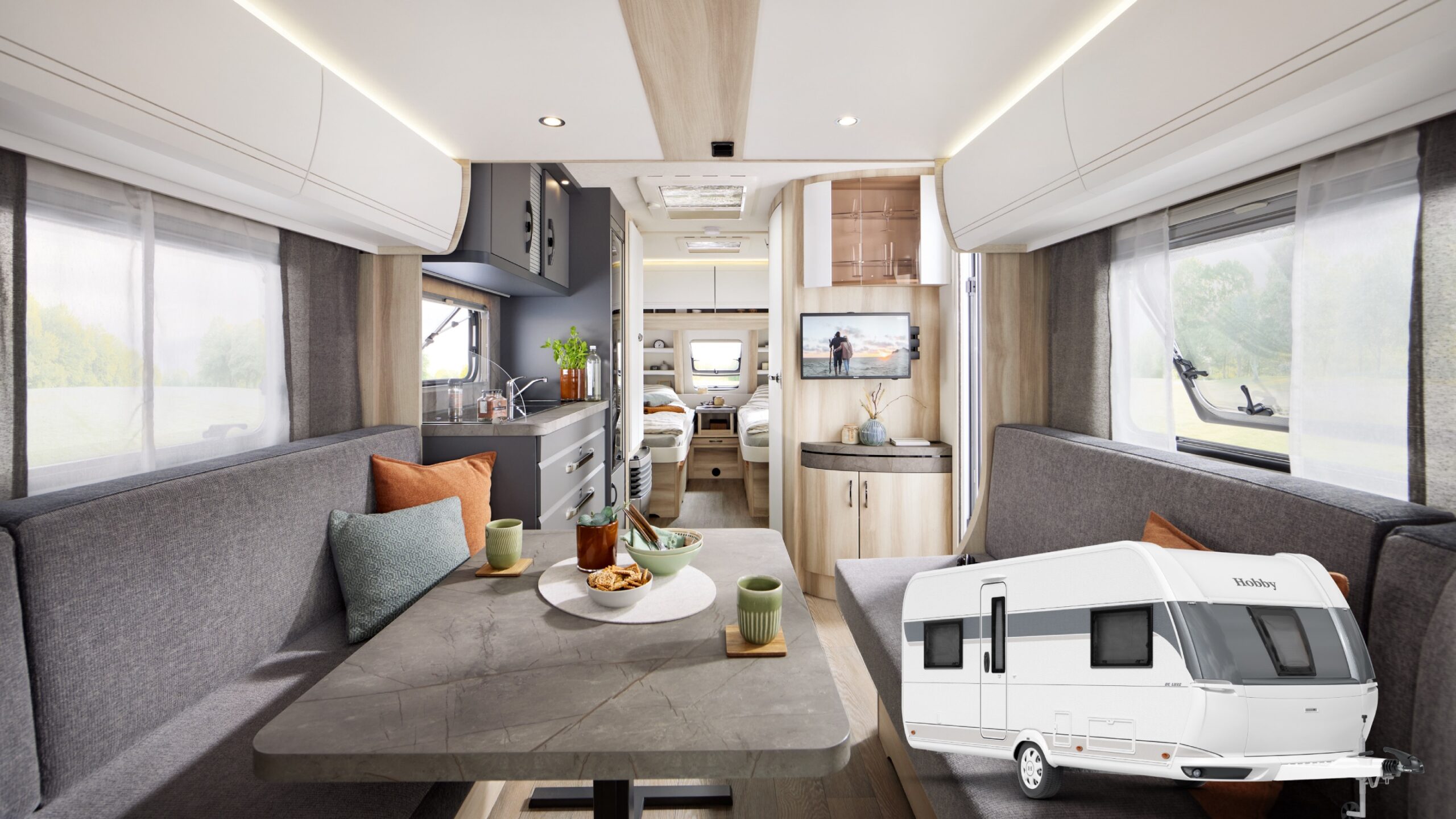 Hobby De Luxe 515 UHL: Med plats för sex