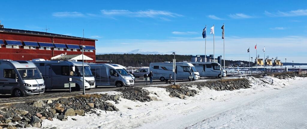 Ställplats i Luleå hamn