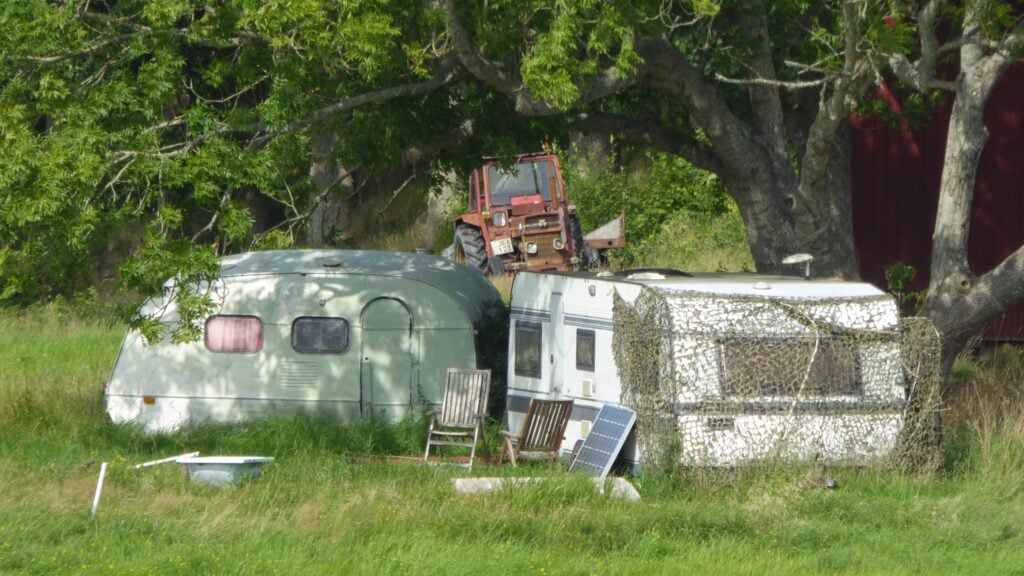 Sista resan för husvagnen