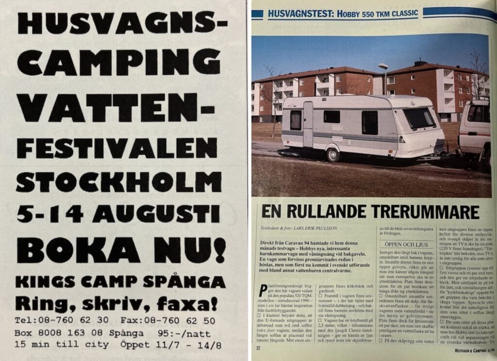 Vattenfestival och Hobby 550 TKM Classic-artikel