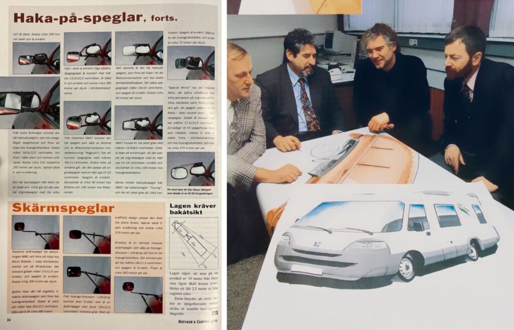 Husvagnsbackspeglar och Knaus Travel-Liner