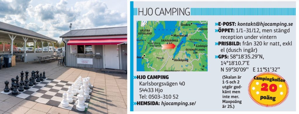 Hjo Camping, faktaruta
