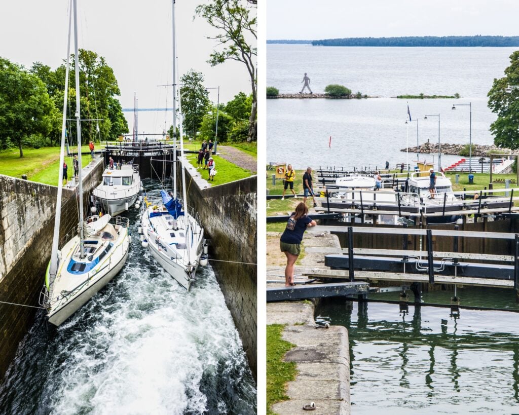 Slussarna i Borenshult samt slusstrappan vid Bergs slussar