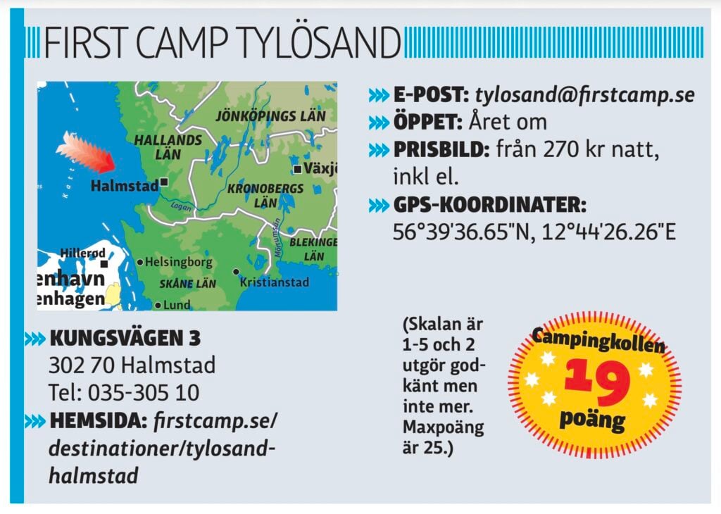 First Camp Tylösand, faktaruta