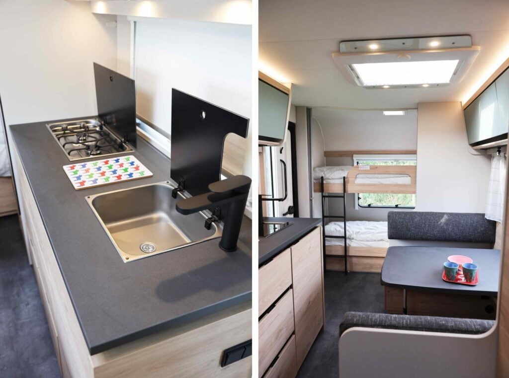 Dethleffs Camper 530 FSK, kök och allmänna ytor