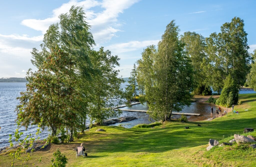 Frykenbadens camping, badplats