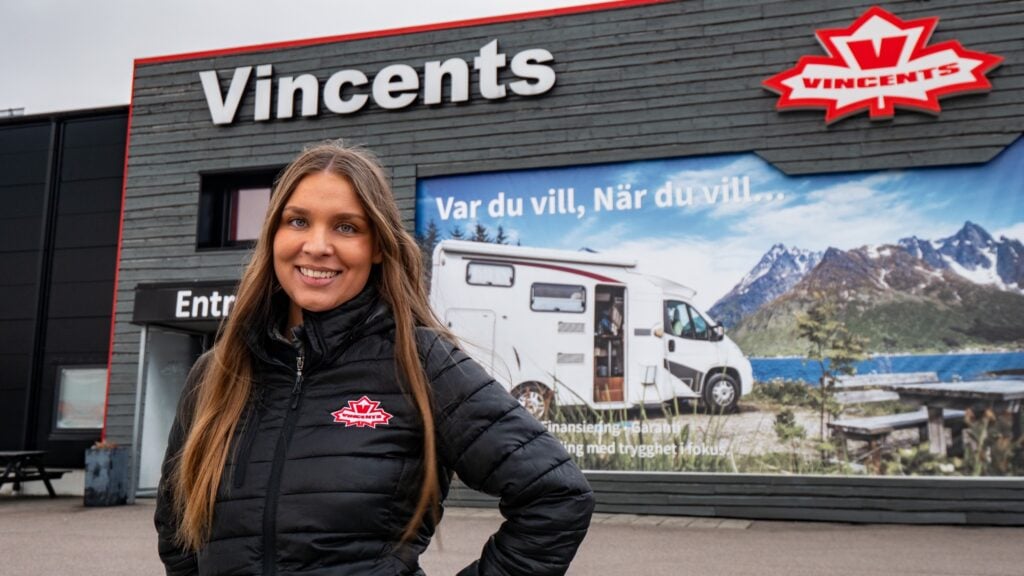 Hannah Schaffler, vice vd på Vincents Husbil & Husvagn.