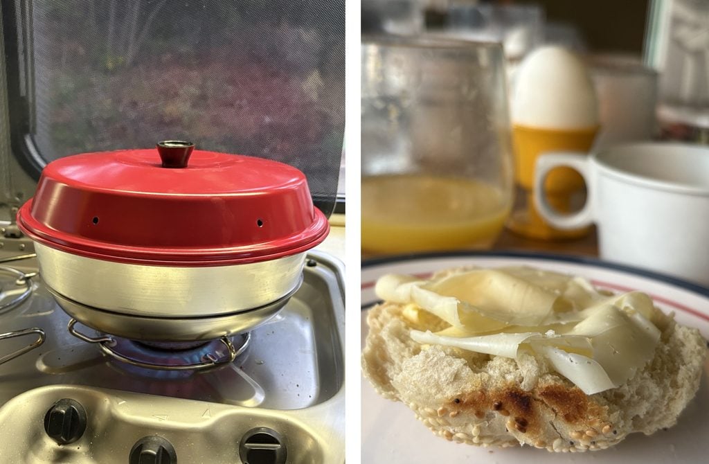 Gräddar frukostbröd